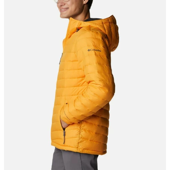 Columbia Men's Slope Edge™ Hooded Insulated Jacket - Tall Stone Green - Image 3