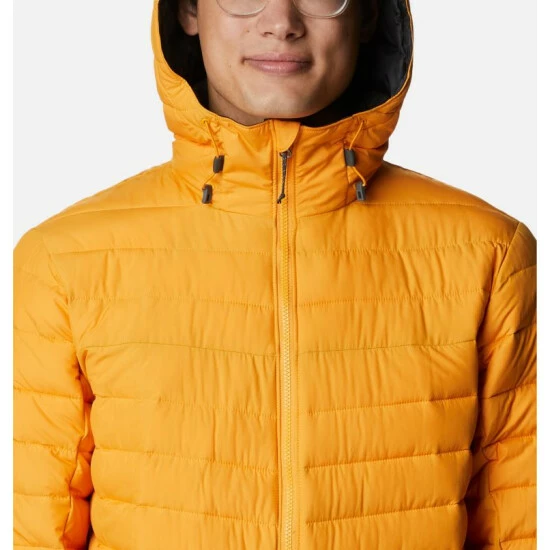 Columbia Men's Slope Edge™ Hooded Insulated Jacket - Tall Stone Green - Image 4