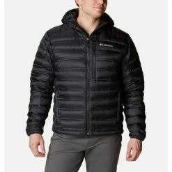 Columbia Men's Pebble Peak™ Down Hooded Jacket Black Selected
