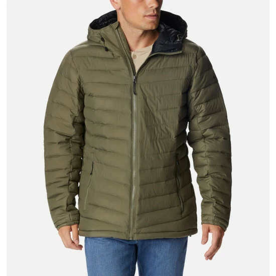 Columbia Men's Slope Edge™ Hooded Insulated Jacket - Tall Stone Green - Image 11