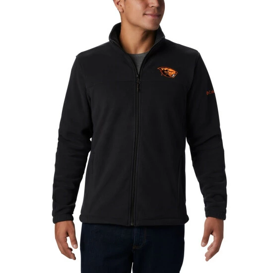 Columbia Men's Collegiate Flanker™ III Fleece Jacket - Oregon State Osu - Black Selected - Image 7