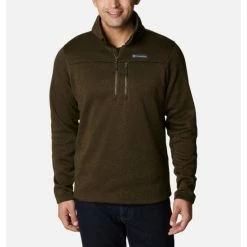 Columbia Men's Hatchet Hill™ Half Zip Sweater Fleece Pullover Black Heather