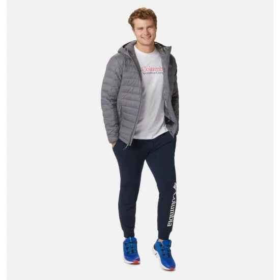 Columbia Men's Voodoo Falls™ 590 TurboDown™ Hooded Puffer Jacket Collegiate Navy - Image 7