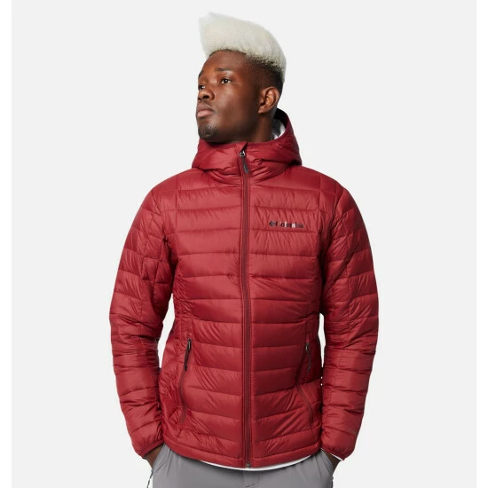 Columbia Men's Voodoo Falls™ 590 TurboDown™ Hooded Puffer Jacket Collegiate Navy - Image 9