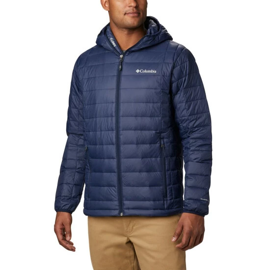 Columbia Men's Voodoo Falls™ 590 TurboDown™ Hooded Puffer Jacket Collegiate Navy - Image 10