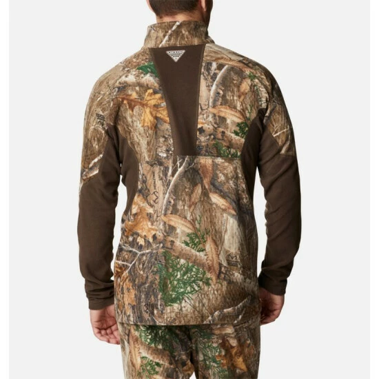 Columbia Men's PHG Trophy Rack™ Omni-Heat™ Helix Fleece Half Zip Pullover Mossy Oak Bottomland - Image 2