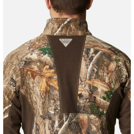 Columbia Men's PHG Trophy Rack™ Omni-Heat™ Helix Fleece Half Zip Pullover Mossy Oak Bottomland - Image 5