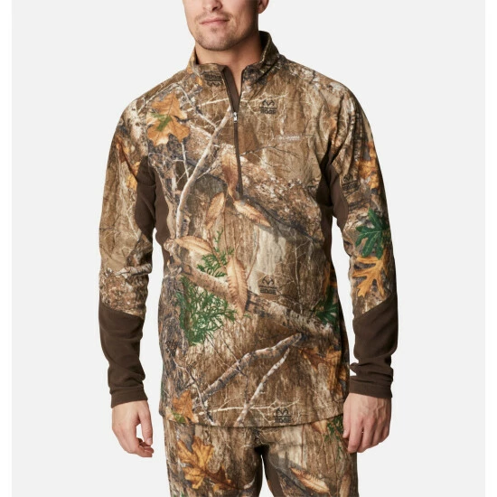 Columbia Men's PHG Trophy Rack™ Omni-Heat™ Helix Fleece Half Zip Pullover Mossy Oak Bottomland - Image 6