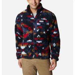 Columbia Men's Winter Pass™ Printed Fleece Jacket Black Mod Camo