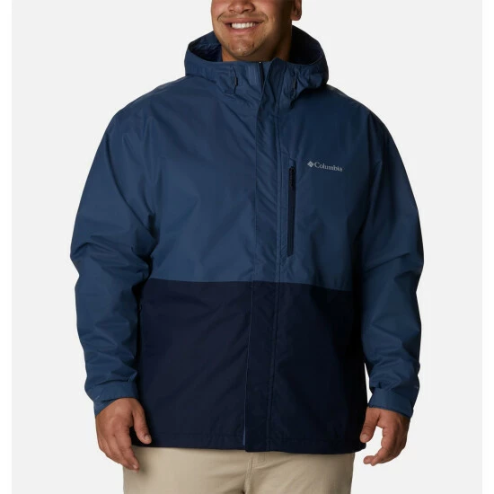 Columbia Men's Hikebound™ Rain Jacket - Big Golden Nugget, Stone Green - Image 10