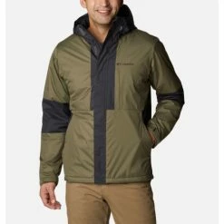 Columbia Men's Oso Mountain™ Insulated Rain Jacket Elderberry, Collegiate Navy