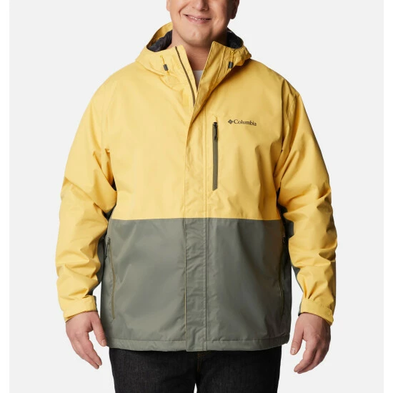Columbia Men's Hikebound™ Rain Jacket - Big Golden Nugget, Stone Green - Image 13