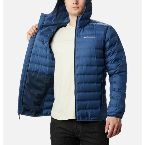 Columbia Men's Lake 22 Down Hooded Jacket Warm Copper - Image 5