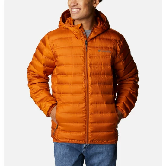 Columbia Men's Lake 22 Down Hooded Jacket Warm Copper - Image 9