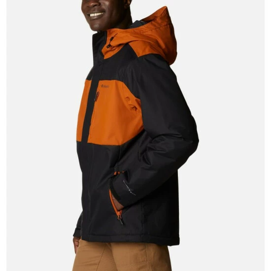 Columbia Men's Tipton Peak™ II Insulated Rain Jacket Ancient Fossil, Black - Image 3