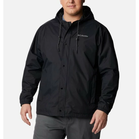 Columbia Men's Cedar Cliff™ Rain Jacket - Big Black Selected