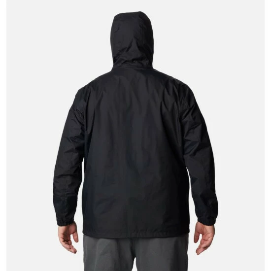 Columbia Men's Cedar Cliff™ Rain Jacket - Big Black Selected - Image 2