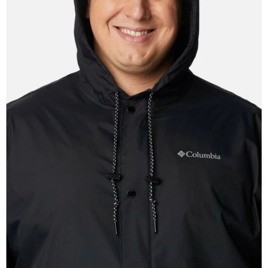 Columbia Men's Cedar Cliff™ Rain Jacket - Big Black Selected - Image 4