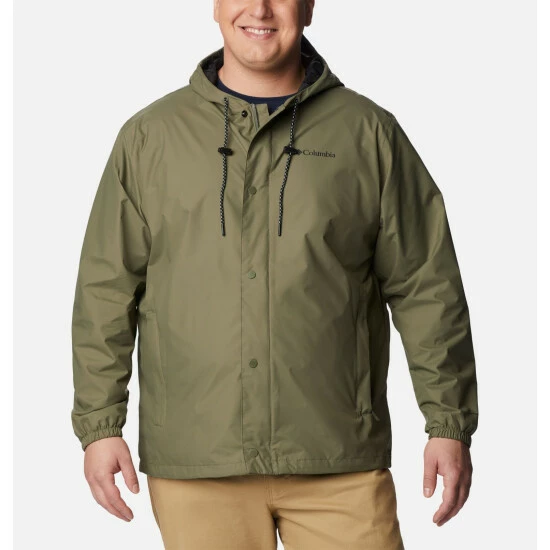 Columbia Men's Cedar Cliff™ Rain Jacket - Big Black Selected - Image 9
