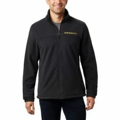 Columbia Men's Collegiate Flanker™ III Fleece Jacket - Oregon Uo - Black Selected