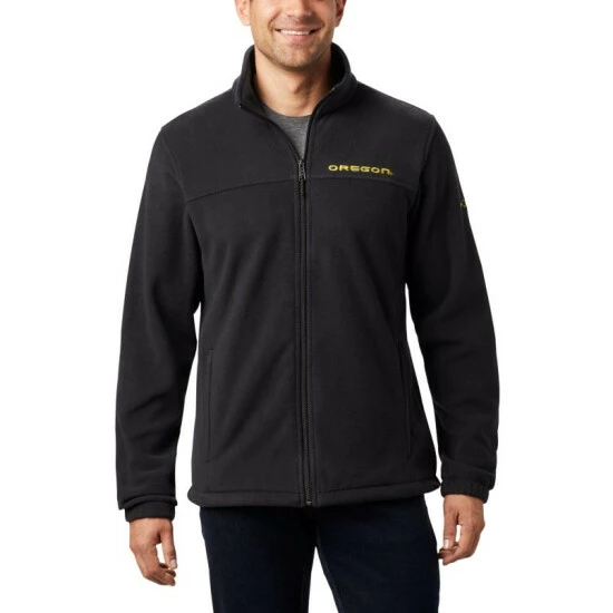 Columbia Men's Collegiate Flanker™ III Fleece Jacket - Oregon Uo - Black Selected