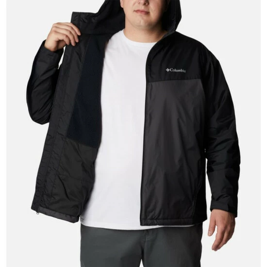 Columbia Men's Glennaker™ Sherpa Lined Jacket - Big Shark, City Grey - Image 5