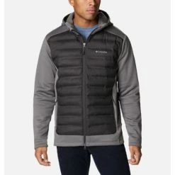 Columbia Men's Out-Shield™ Insulated Full Zip Hoodie City Grey, Shark Selected