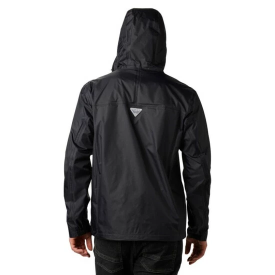 Columbia Men's PFG Storm™ Jacket – Tall Carbon, Red Spark - Image 2