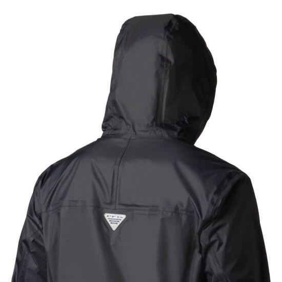 Columbia Men's PFG Storm™ Jacket – Tall Carbon, Red Spark - Image 4