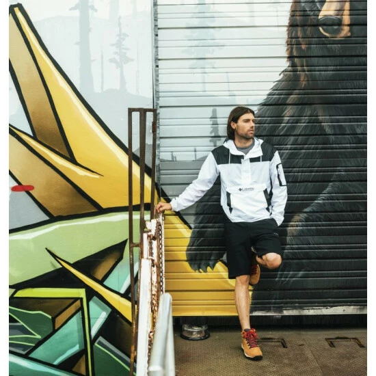 Columbia Men's Challenger™ Windbreaker Anct Fssl Floriculture Print, Anct Fssl - Image 8