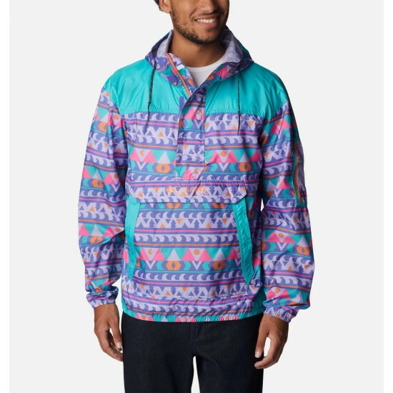 Columbia Men's Challenger™ Windbreaker Anct Fssl Floriculture Print, Anct Fssl - Image 12