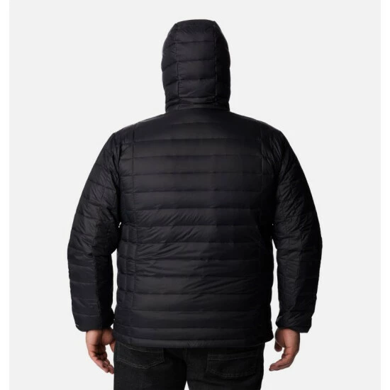 Columbia Men’s Voodoo Falls 590 TurboDown™ Hooded Jacket - Big Collegiate Navy - Image 2