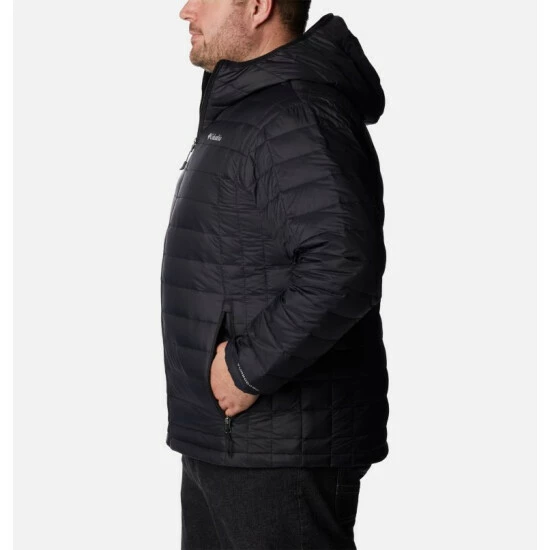 Columbia Men’s Voodoo Falls 590 TurboDown™ Hooded Jacket - Big Collegiate Navy - Image 3