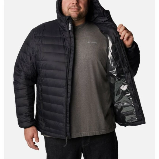 Columbia Men’s Voodoo Falls 590 TurboDown™ Hooded Jacket - Big Collegiate Navy - Image 5