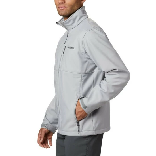 Columbia Men’s Ascender™ Softshell Jacket - Tall Columbia Grey Selected - Image 3