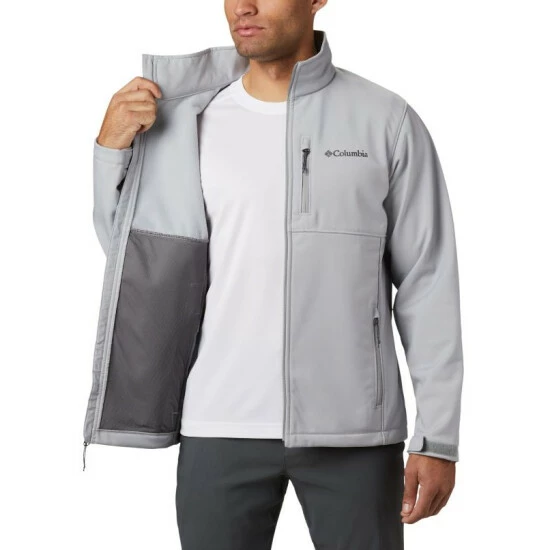 Columbia Men’s Ascender™ Softshell Jacket - Tall Columbia Grey Selected - Image 5