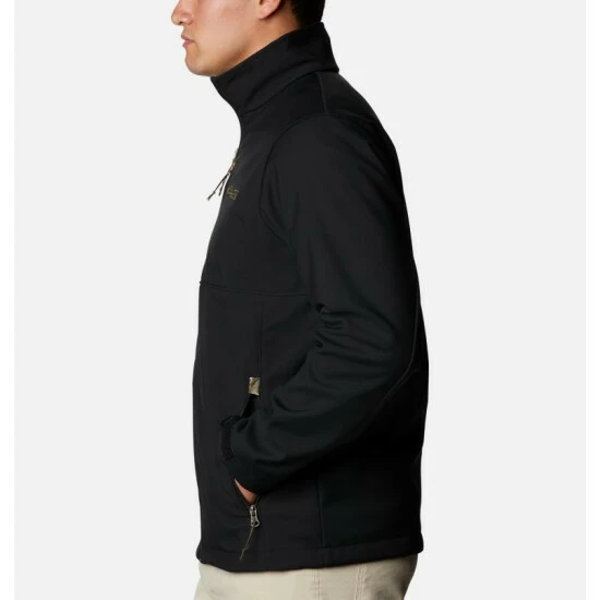 Columbia Men’s PHG Ascender™ Softshell Jacket - Tall Black, Rt Edge Selected - Image 3