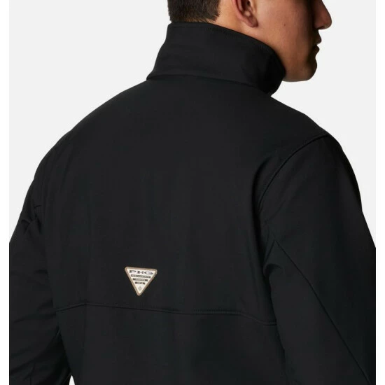 Columbia Men’s PHG Ascender™ Softshell Jacket - Tall Black, Rt Edge Selected - Image 6
