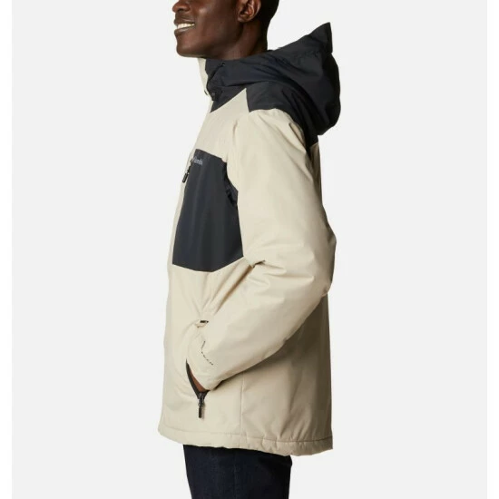 Columbia Men's Tipton Peak™ II Insulated Rain Jacket - Tall Black, Warm Copper - Image 3