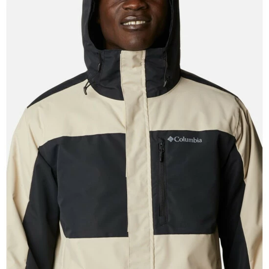 Columbia Men's Tipton Peak™ II Insulated Rain Jacket - Tall Black, Warm Copper - Image 4