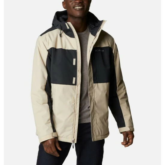 Columbia Men's Tipton Peak™ II Insulated Rain Jacket - Tall Black, Warm Copper - Image 8