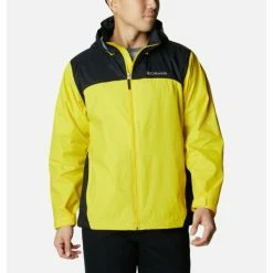 Columbia Men’s Glennaker Lake™ Rain Jacket - Tall Laser Lemon, Black Selected
