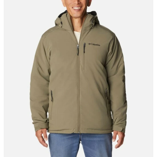 Columbia Men's Gate Racer Softshell Hooded Jacket - Tall City Grey