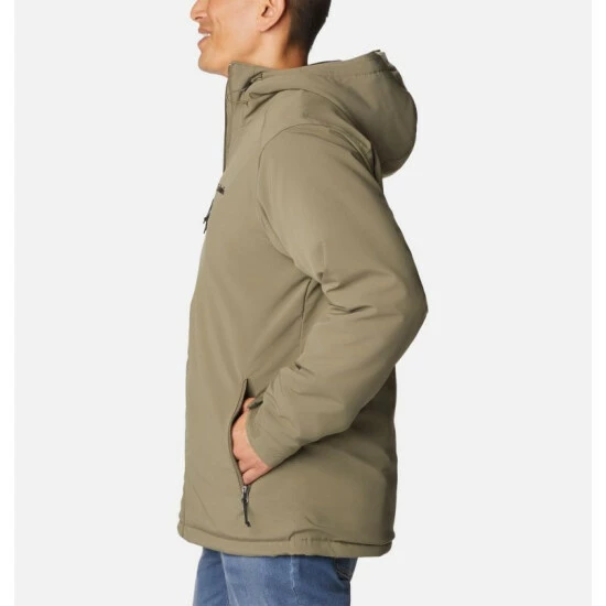 Columbia Men's Gate Racer Softshell Hooded Jacket - Tall City Grey - Image 3