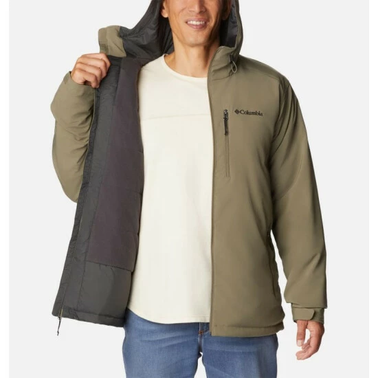 Columbia Men's Gate Racer Softshell Hooded Jacket - Tall City Grey - Image 5