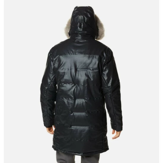 Columbia Men's Barrett Spur™ II Black Dot™ Down Parka Black Selected - Image 2