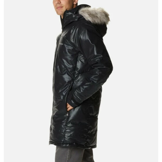 Columbia Men's Barrett Spur™ II Black Dot™ Down Parka Black Selected - Image 3