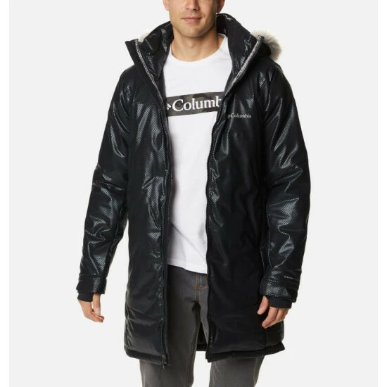 Columbia Men's Barrett Spur™ II Black Dot™ Down Parka Black Selected - Image 9