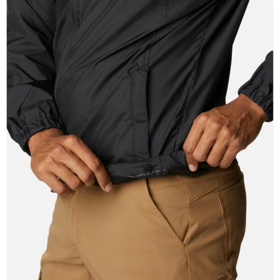Columbia Men's Flash Challenger™ Windbreaker Jacket - Tall Black Selected - Image 6