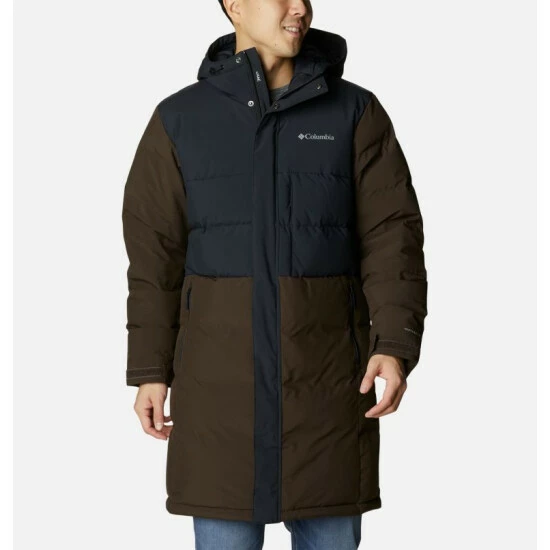 Columbia Men's Toyama Pass™ Down Parka Black, Cordovan Selected